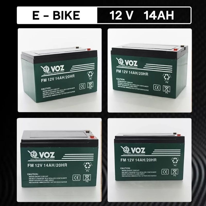 Aki Sepeda Listrik 12V 14 Ah VOZ 12V 14Ah - Aki Kering E-Bike