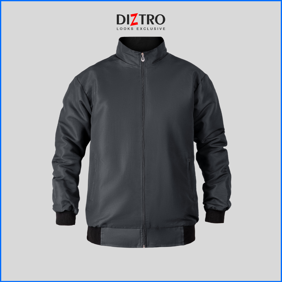 Jaket Pria Casual Jacket Simple Polos Jaket Motor Outdoor Zipper J 5