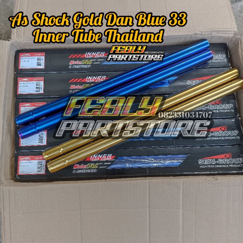 AS GOLD BLUE DIAMETER 33 NINJA R RR SS VIXION SCORPIO STICK AS SHOCK GOLD BLUE 33 AS SHOK 33 GOLD BL
