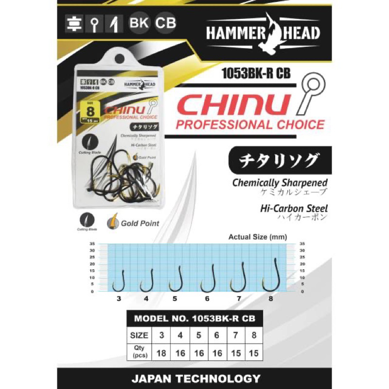 Mata kail HammerHead CHINU PROFESSIONAL CHOICE