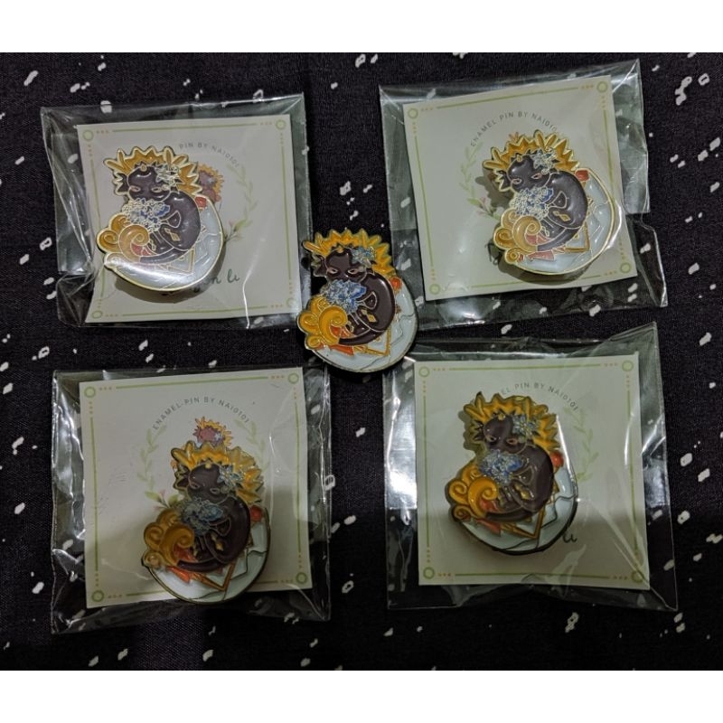 Genshin Impact Fanmerch Zhongli Dragonli Exuvia Enamel Pin