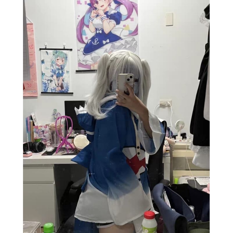 READY STOCK GAWR GURA COSTUME COSPLAY KOSTUM