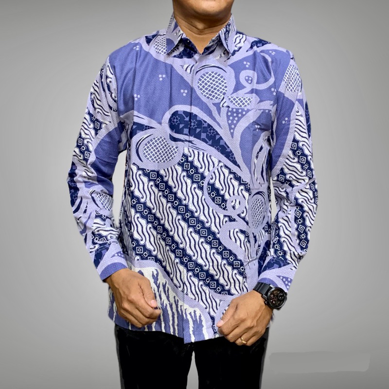 KEMEJA BATIK MOTIF TERBARU, BIRU Batik Couple Ayah dan anak lapisan furing warna biru,kemeja batik kantoran,kemeja batik pria premium,kemeja batik pria terbaru,kemeja batik katun solo