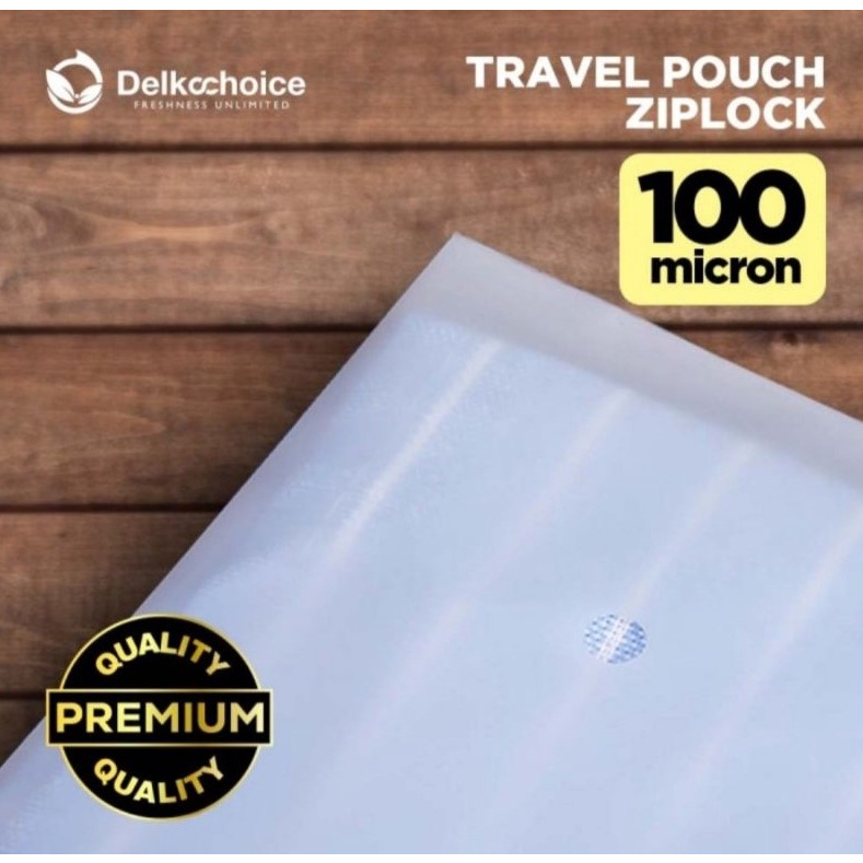 Travel Pouch Organizer Ziplock Matte Premium 100mic 20x14