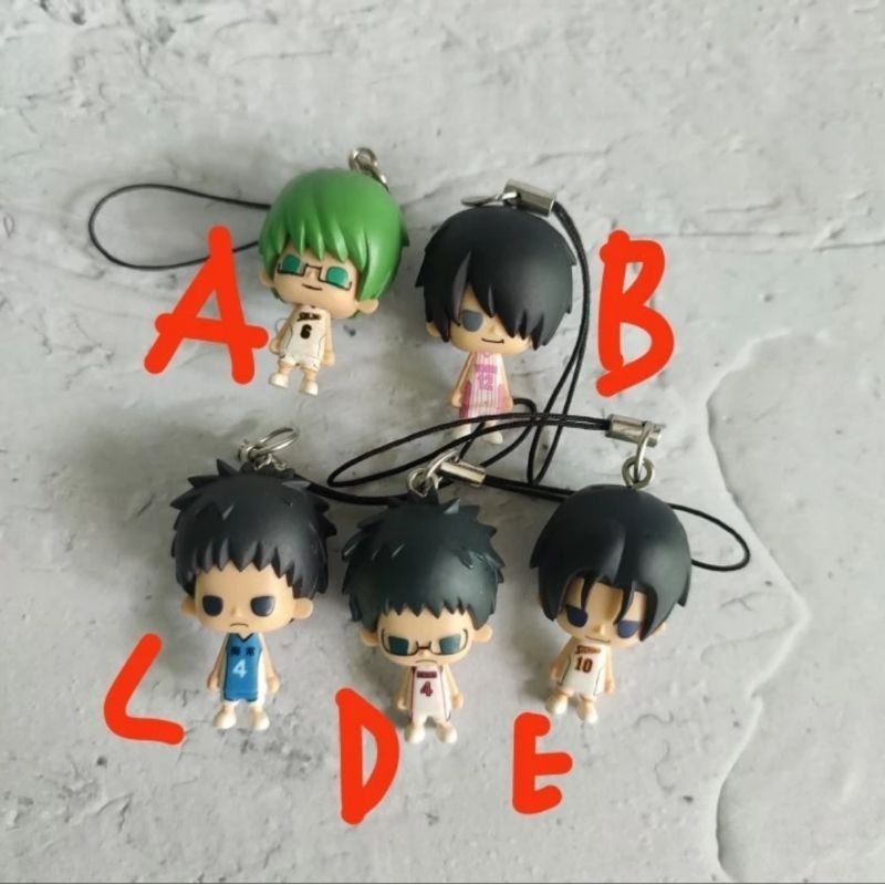 mini figure keychain kuroko no basket midorima takao yukio dkk
