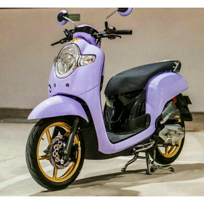 cat motor/mobil warna ungu solid violet pastel