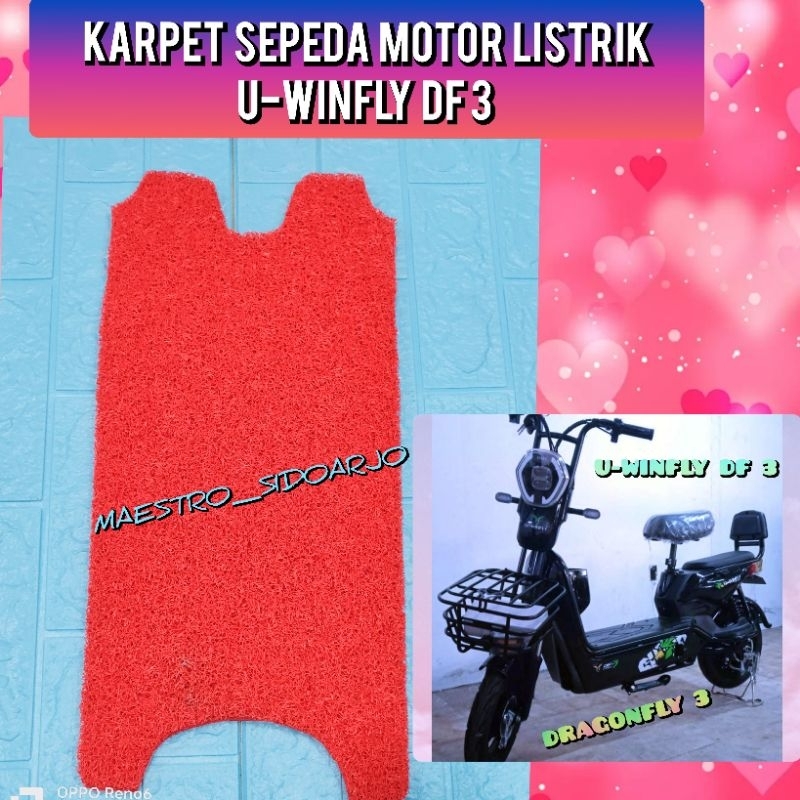 Karpet Sepeda Motor Listrik U-WINFLY DF3 u-winfly Dragonfly 3