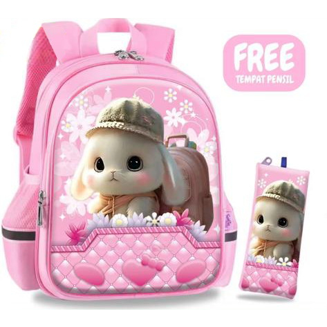 GGS tas sekolah anak perempuan tas ransel sekolah sd tas sekolah gambar lucu tas sekolah tas backpack 2023 NEW