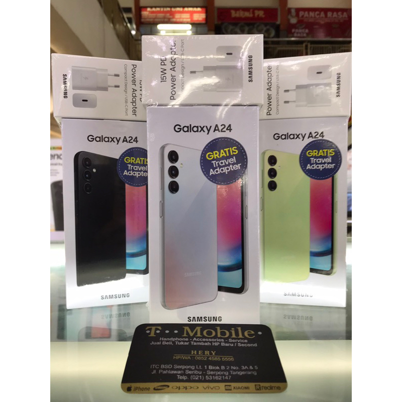 SAMSUNG Galaxy A24 RAM 8GB 128GB NFC - SILVER - sAMOLED - HELIO G99 - 50MP OIS - SEIN