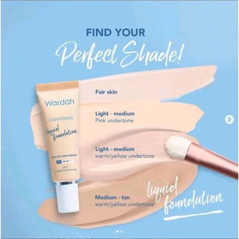 WARDAH LIGHTENING LIQUID FOUNDATION / FOUNDATION WARDAH