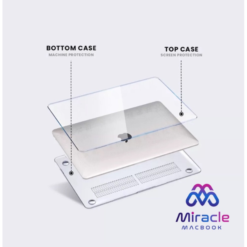 Case Macbook Crystal Clear / Bening / Transparan casing mac book Air M1 Pro 11 inch/ 13 Inch/ 15 inch 2020 2021