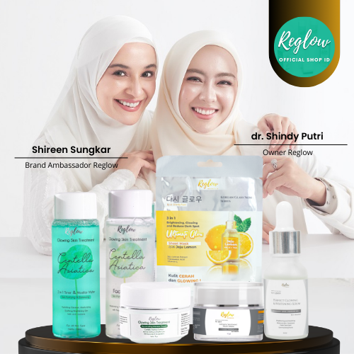 Paket Reglow Serum &amp; Night Cream Perfect Glowing Whitening dr Shindy Skincare Original Official Store