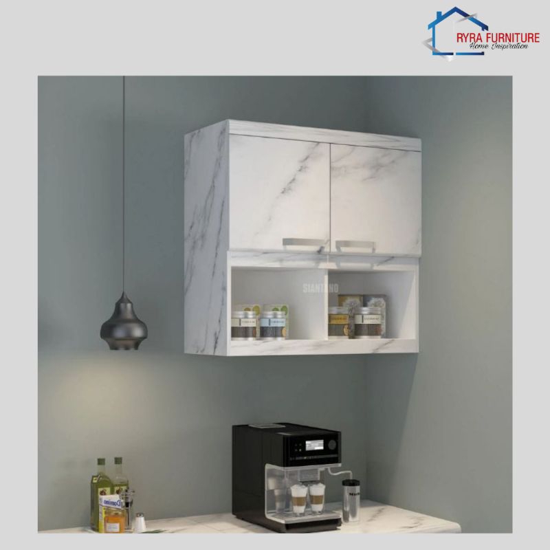 BUFET DAPUR GANTUNG ATAS/RAK DAPUR GANTUNG ATAS/KITCHEN SET MEWAH MARBLE - KC 01 A-1 - SIANTANO