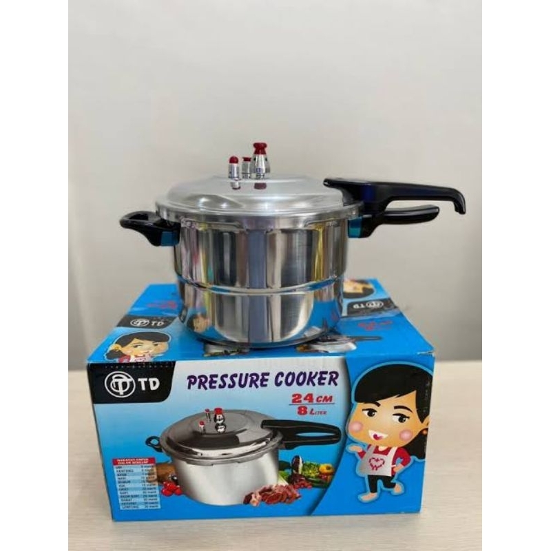 TD/YAMAKAWA Panci Presto 8 Liter (24cm) Aluminium / Pressure Cooker