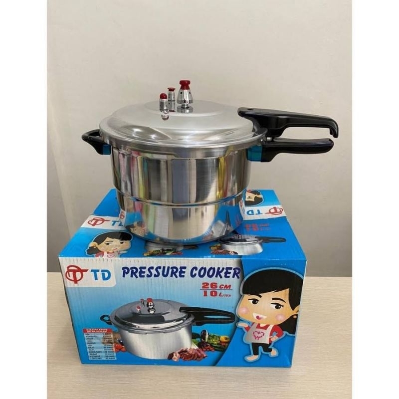 TD/YAMAKAWA Panci Presto 10 Liter (26cm) Aluminium / Pressure Cooker