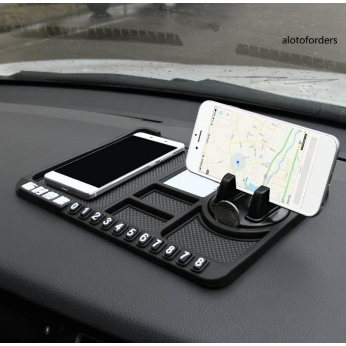 FRS Anti Slip Mobil + Mounting Handphone Mobil Multifungsi Dasboard / Holder HP Car Organizer