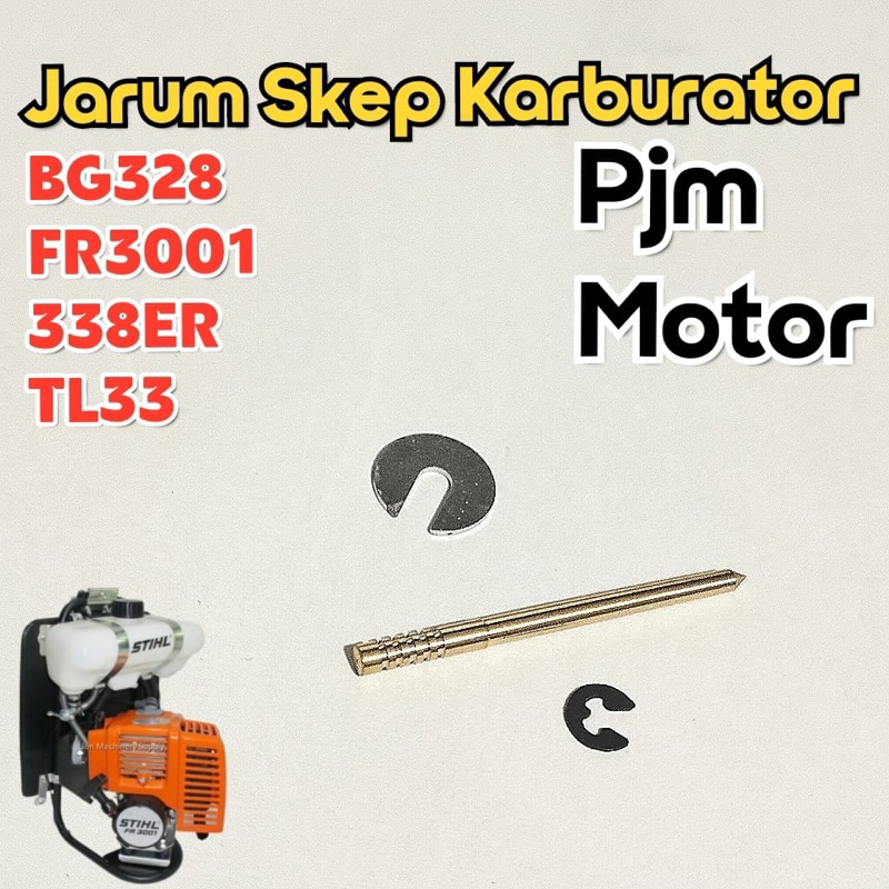 328 Jarum skep Carburator skep karburator mesin potong rumput 2 tak 318 338 368 fr3000 fr3001