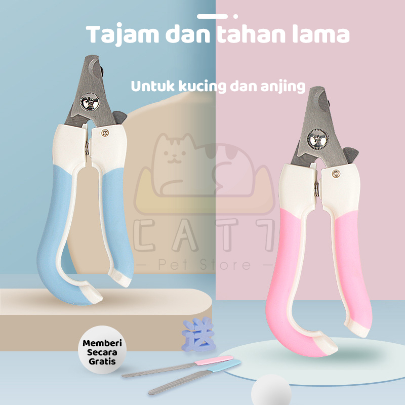 NAIL CLIPPER Gunting Kuku Kucing Anjing Gunting Kuku Dan Kikir Set Kucing Anjing Pet Nail Trimmer Gunting Kuku Hewan