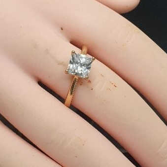 Cincin Wanita Motif mata satu kotak capit empat C0966 CCG