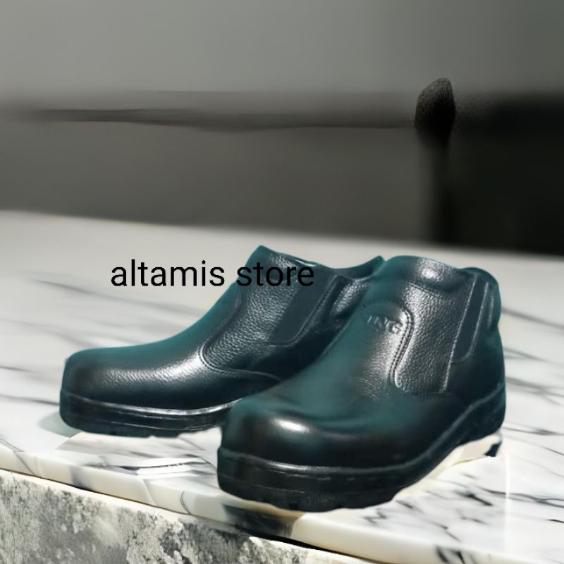 sepatu kerja septy pria septy terbaik terlaris slip on kulit kuat sol karet