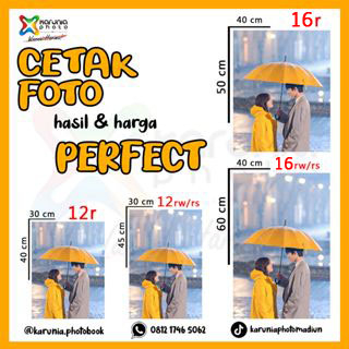 CETAK FOTO 12R // 12RW // 16R // 16RW PAPER ORIGINAL FUJIFILM DICETAK DGN MESIN FUJIFILM