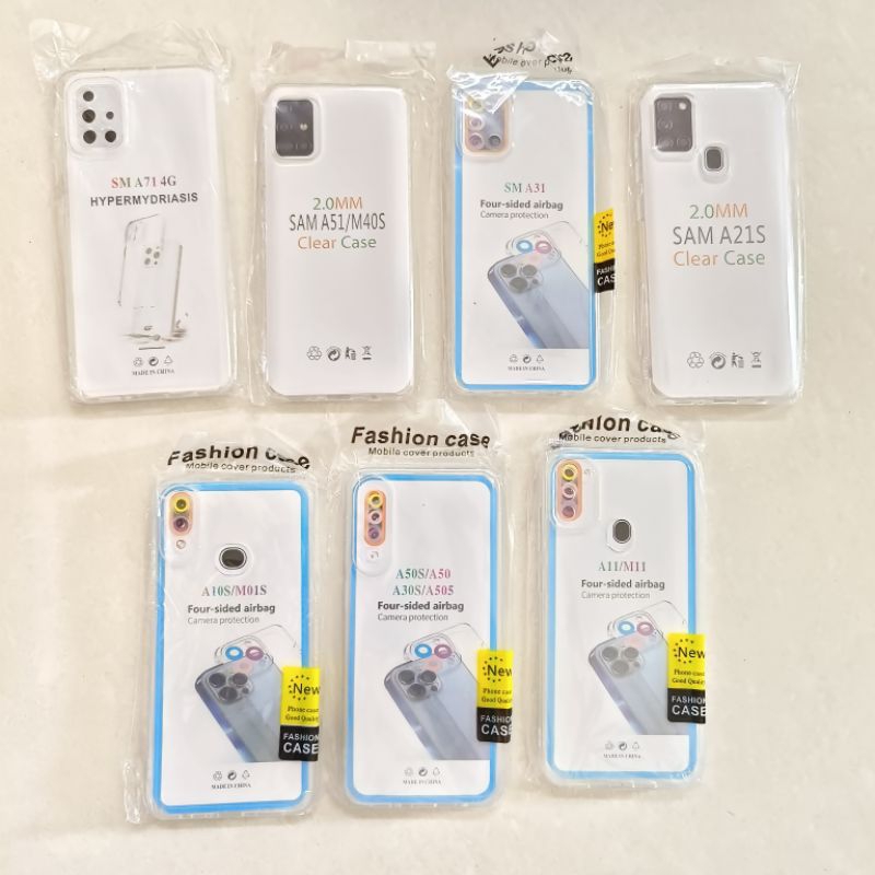 Case Samsung Galaxy A71 / A51 / A31 / A21s / A11 / M11 / A01 / A01 core / A70 / A50s / A50 / A20s Silikon Casing Bening Softcase Clear