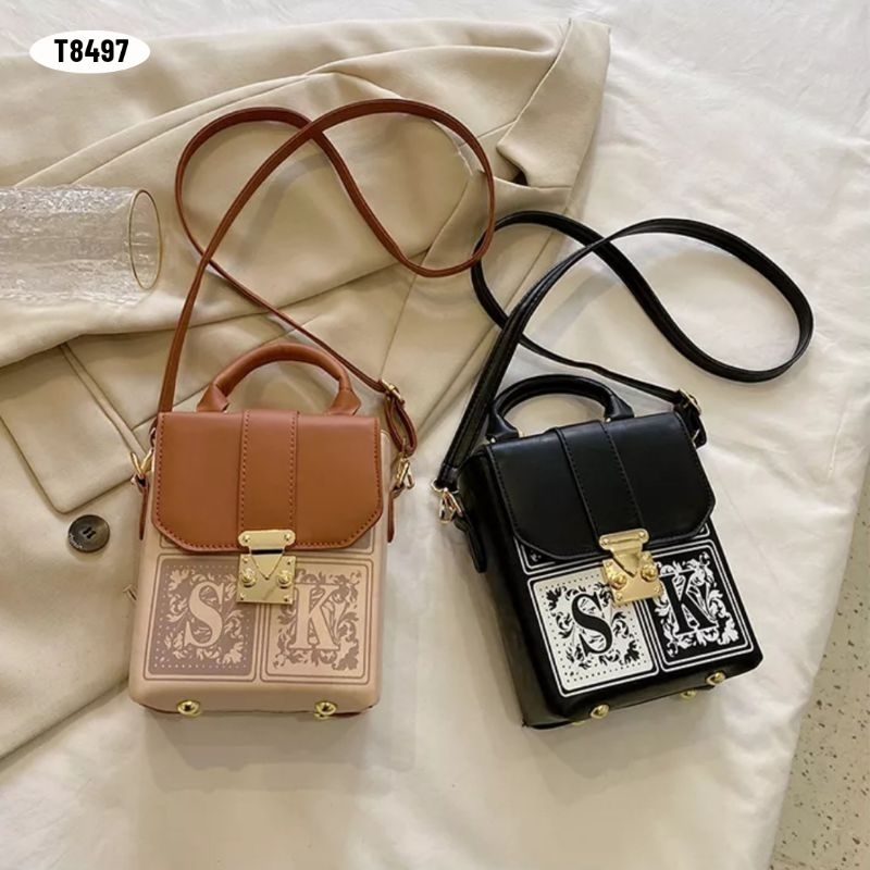 [IMPORT] T8497 - TAS SELEMPANG MINI WANITA FASHION IMPORT - 76BAGSTORE