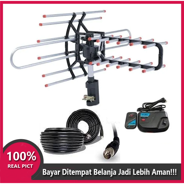 ANTENNA TV OUTDOOR -  antena UHF VHF remote dan head amplifier
