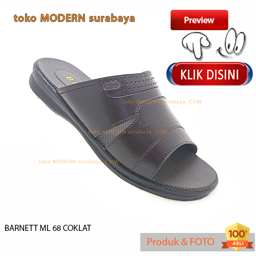 BARNET ML 68 COKLAT sandal pria casual slide