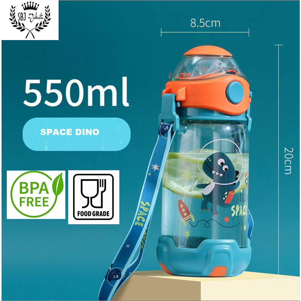 BOTOL MINUM Anak Maxhome 550ml 570ml 650ml Anti Bocor Wildlife Foodgrade