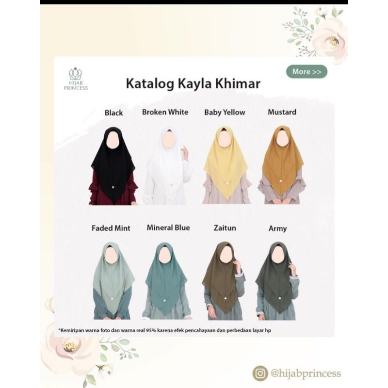 Preloved KAYLA KHIMAR ORI  hijab princess