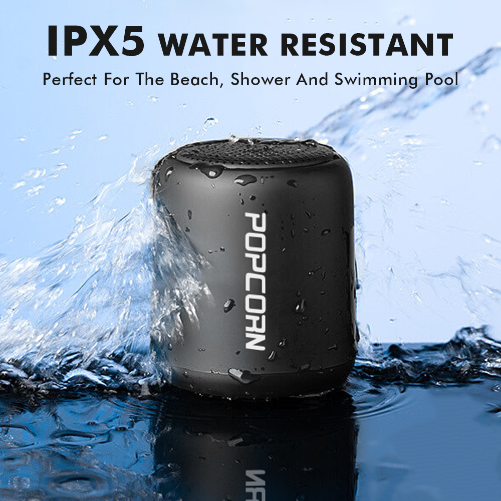 Popcorn Bluetooth 5.3 Speaker with Mic,TWS,MINI Portable Speaker Wireless Waterproof Speaker