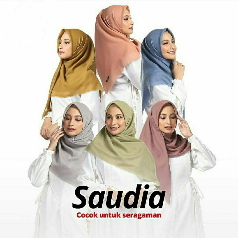 Hijab Segi empat Saudia Rawis Exclusive