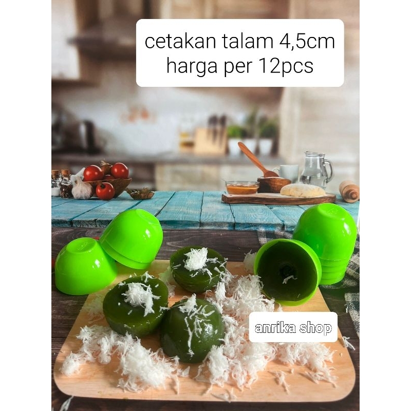 12pcs Cetakan talam/pudding telur ceplok 4.5cm