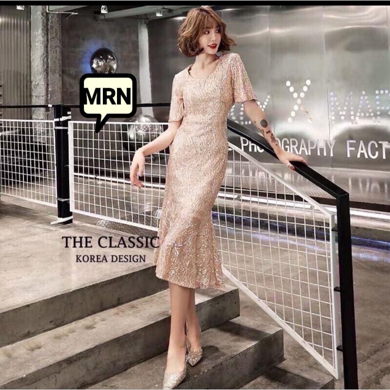 dress gaun classic koren import bangkok