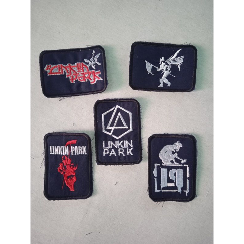 bordir linkin park. emblem linkin park. patch linkin park.