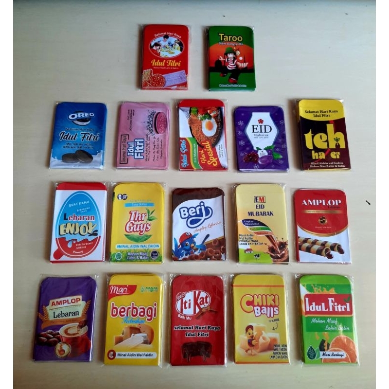 

amplop lebaran SNACK VIRAL isi 10 lembar