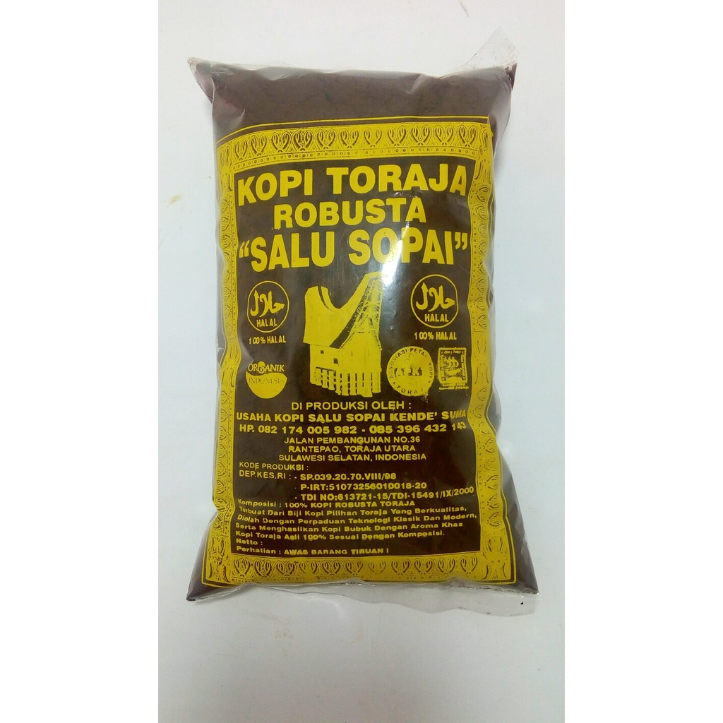 

Kopi Halal Toraja Robusta Salu Sopai 480 Gram Murah dan Asli