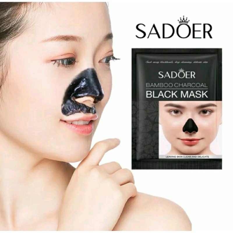 MASKER KOMEDO SADOER | BLACK MASK CHARCOAL ACTIVATED CARBON