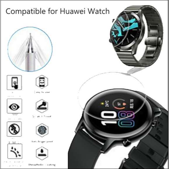 Screen Protector Anti-Scratch Film TPU Frosted Film for Huawei Watch 3/3 pro GT2e GT2 GT3 Pro