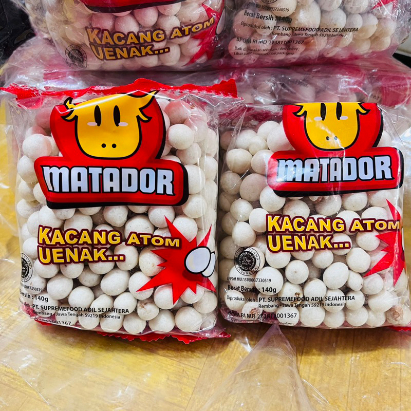 1BKS KACANG SUKRO ATOM MATADOR PACKING 140gram