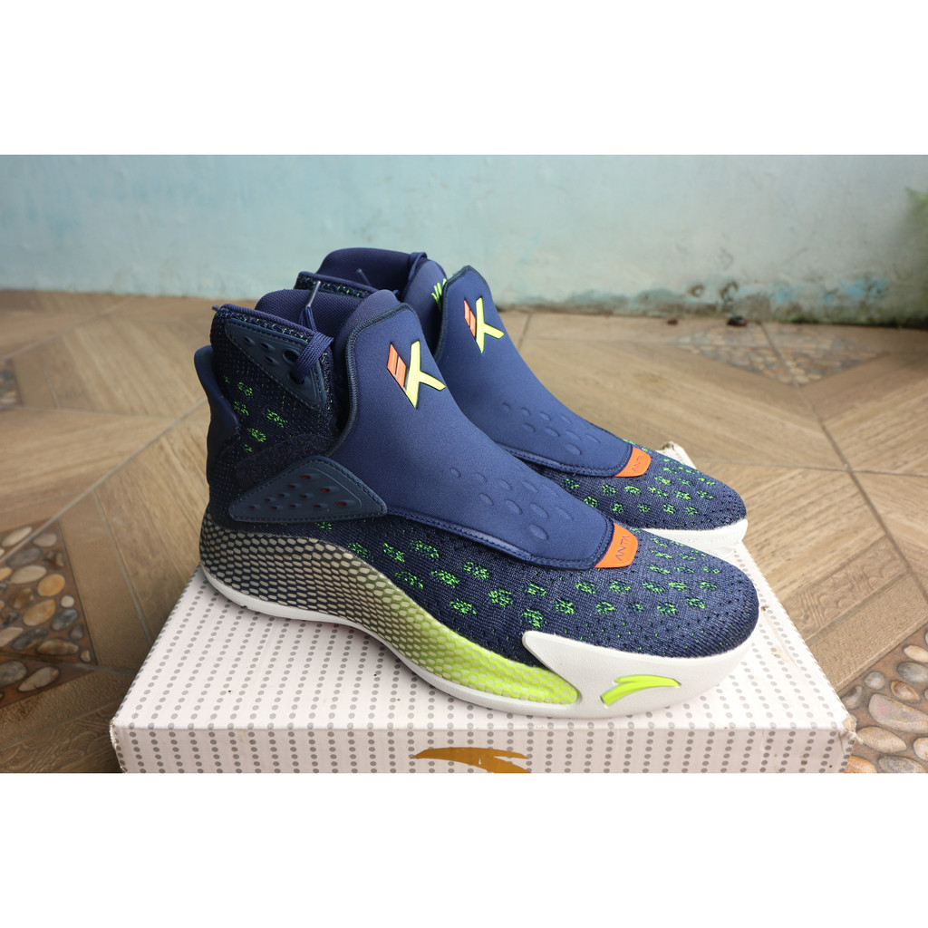 Sepatu Basket Anta KT 5 Navy BNIB Original 100% Size 43