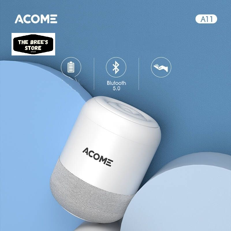 ACOME Speaker Stereo Bluetooth 5.0 TWS 5W Portable Ultra Bass Garansi Resmi 1 thn A11