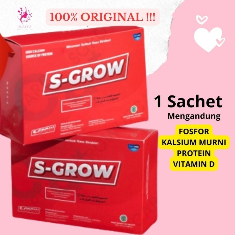 

S-GROW Susu Peninggi Badan Usia 10-35 th