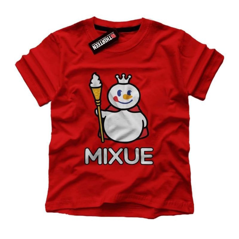 setelan anak kaos dan celana mixue