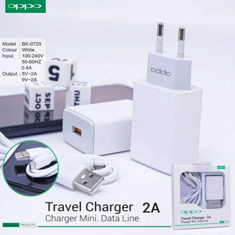 Travel Fast Charger Cas 2A Micro USB TYPE Samsung OPPO Vivo Xiaomi Altype cocok untuk semua hp