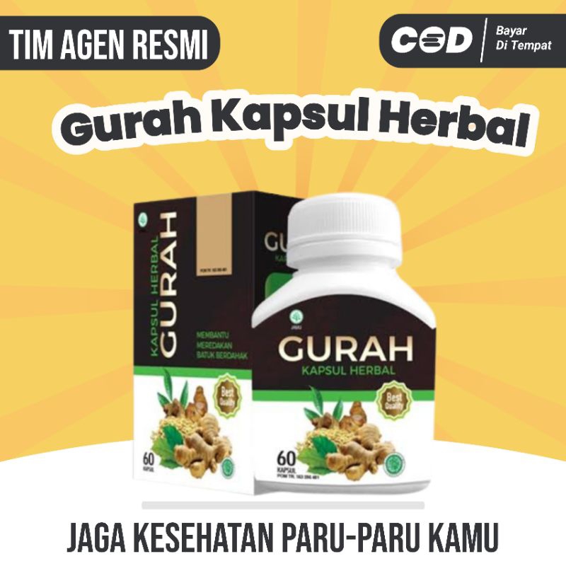GURAH KAPSUL HERBAL - Obat Herbal Gurah  Paru Paru - Obat Gurah Mengeluarkan Lendir  Obat Gurah Suar