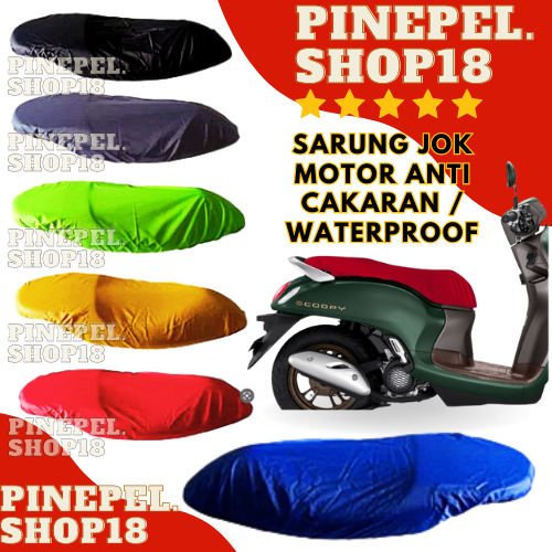 PINEPELE Sarung Cover Pelindung Jok Motor Anti Cakaran Kucing , Anti Air , Waterproof Vario beat nma