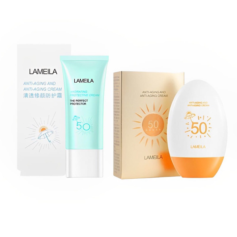 Lameila Sunblock Wajah dan Badan SPF 50 pa +++ SunScreen