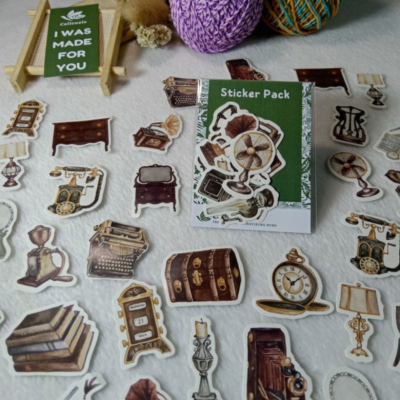 

Calicozie Sticker Rococo Vintage Aesthetic Art Journal Scrapbook 10pcs